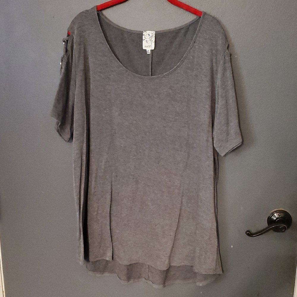 NAIF Charcoal Short Sleeve Women's Tee